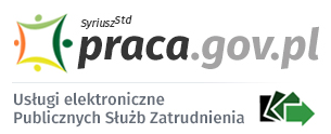 Logo praca.gov.pl Usługi elektroniczne Publicznych Służb Zatrudnienia